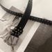 Women's New Summer Rivets Belt Hundreds Jeans Wide Version_voghion.com