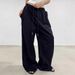 Damenbekleidung Sporthose mit weitem Bein für Damen Graue, lockere Jazz-Wischhose Jogginghose Hip Hop Drape Casual Pants_voghion.com