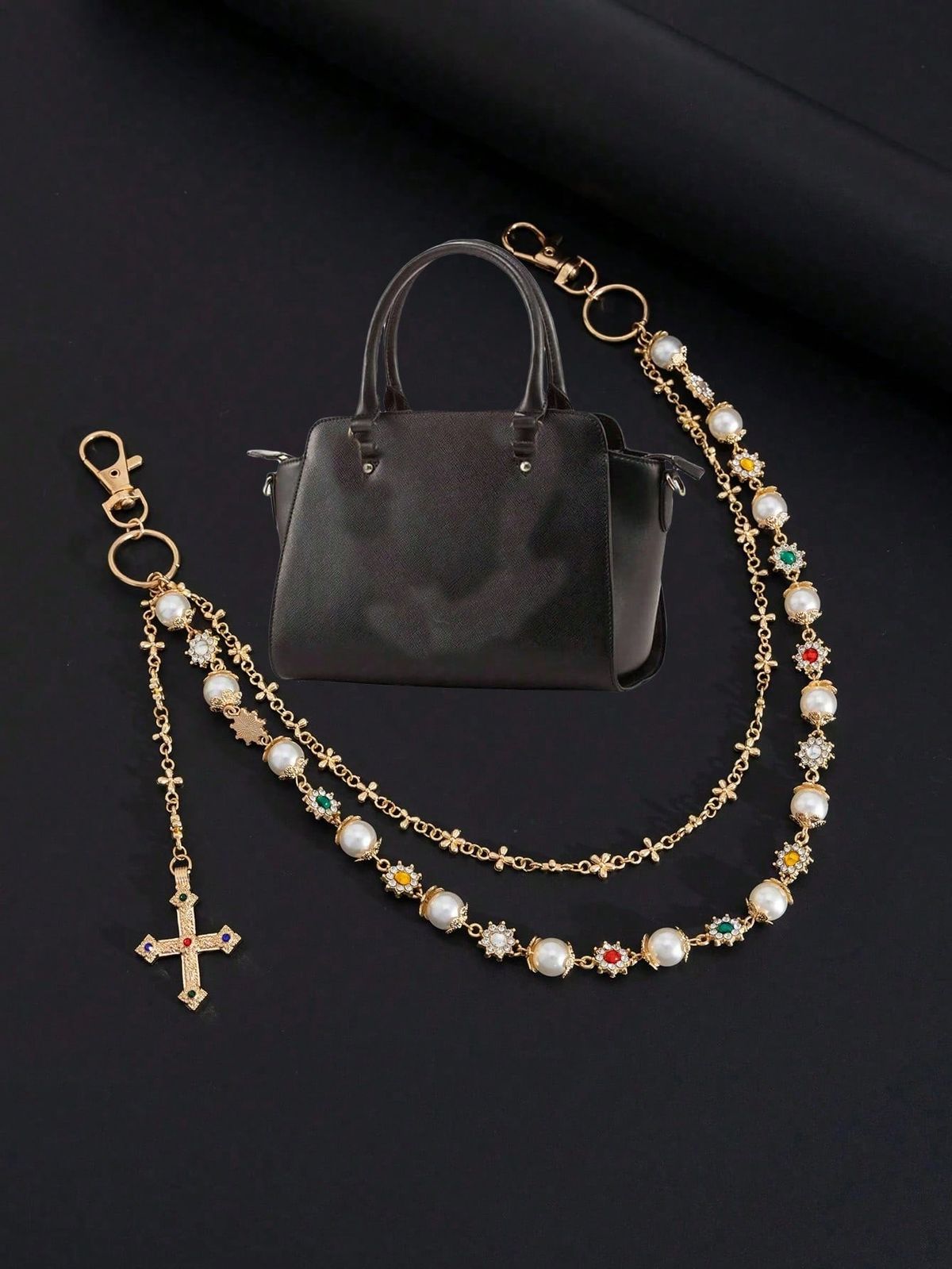 1 τεμάχιο τσάντα μπρελόκ, μπρελόκ με χάντρες για γυναικεία τσάντα δώρου_voghion.com