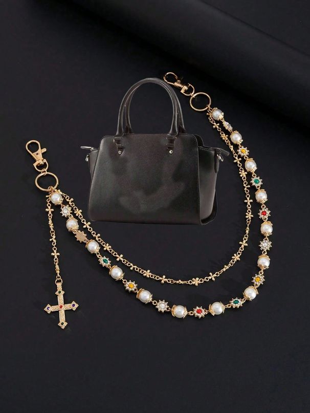 1 τεμάχιο τσάντα μπρελόκ, μπρελόκ με χάντρες για γυναικεία τσάντα δώρου_voghion.com