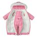 Baby Winter Puffer Jumpsuit – Warme Eendelige Sneeuwpak met Capuchon (0-4 Jaar, Zwart/Roze/Rood/Grijs)_voghion.com