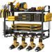 Iron Hand Electric Drill Screwdriver Tool Rack Wall-mounted Charging Drill Storage Rack Garage Tool Storage Rack Storage Rack_voghion.com