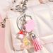 Novo chaveiro com borla de coelho e coração de borboleta e flor doce para mulheres, bolsa fofa com pingente_voghion.com