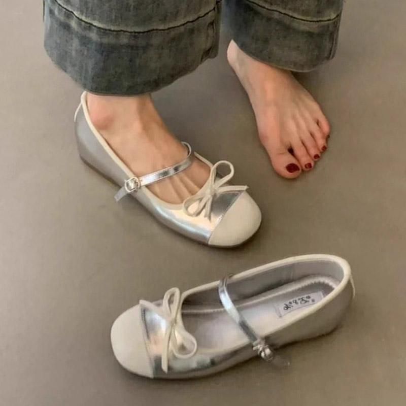 Kleid im französischen Stil mit Mary Jane-Einzelschuh 2025 Neue Sommerabendbrise Sanftes Temperament Bean Vielseitige Damen_voghion.com