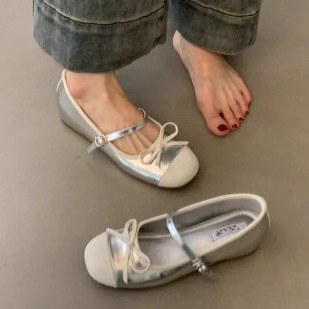 Kleid im französischen Stil mit Mary Jane-Einzelschuh 2025 Neue Sommerabendbrise Sanftes Temperament Bean Vielseitige Damen_voghion.com