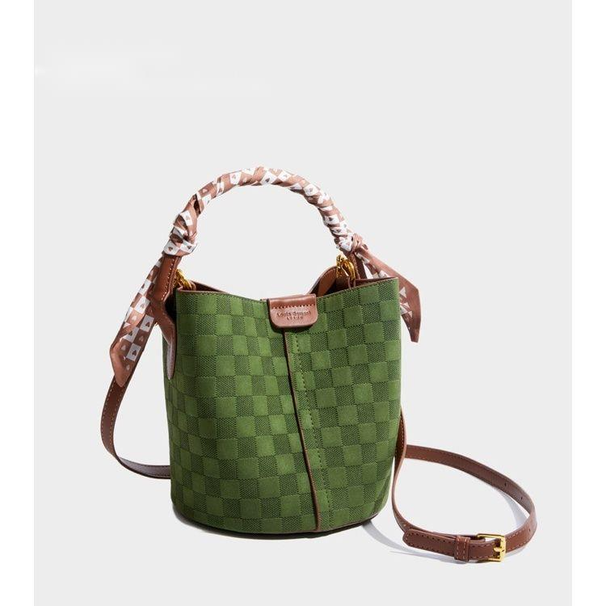 Gelişmiş Duyusal Sebze Sepeti 2022 Yeni Lingge Büyük Kapasiteli El Çantası Su Kovası Tek Omuz Çapraz Askılı Kadın_voghion.com