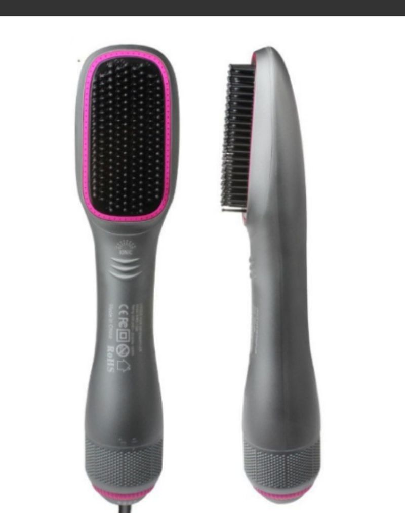 Hair Curler New Electric Hair Dryer Comb Three In One Hot Air Comb Hairdressing Comb Hair Dryer Comb Curling Iron Curling Iron_voghion.com