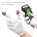 Touchscreen SMS weiße Baumwollhandschuhe Radfahren Radfahren Sporting Fahren für_voghion.com