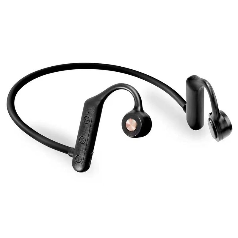 Bezdrátová sluchátka s ušním háčkem, kostní vedení, IPX5, vodotěsná 3D stereo sportovní Bluetooth kompatibilní 5.0 headset pro mobilní telefon_voghion.com
