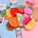Creative Cute Fruit Plush Change Bag Coin Earphone Data Cable Portable Storage Bag_voghion.com