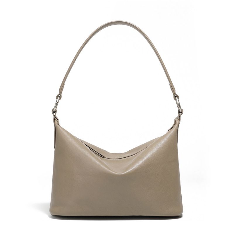 Borsa a tracolla versatile primaverile ed estiva in pelle conciata al vegetale KOSE First Layer Retro Armpit Classic Hobo Bag_voghion.com
