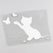 personalized creative scratch stickers butterfly cat cat car stickers reflective stickers_voghion.com