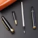 Vendita all'ingrosso Penna a sfera in metallo alla moda all'ingrosso Penna a sfera nera a olio Penna a sfera antiscivolo resistente Forniture per la scrittura Regalo pubblicitario Personalizza_voghion.com