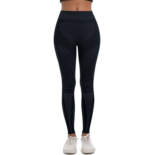 New Seamless Knitted Tight Elastic Breathable Ski High Waist Sports Running Fitness Base Layer Yoga Pants_voghion.com