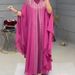 Women'S dress robe pearl chiffon heavy industry hot diamond Middle East Muslim _voghion.com