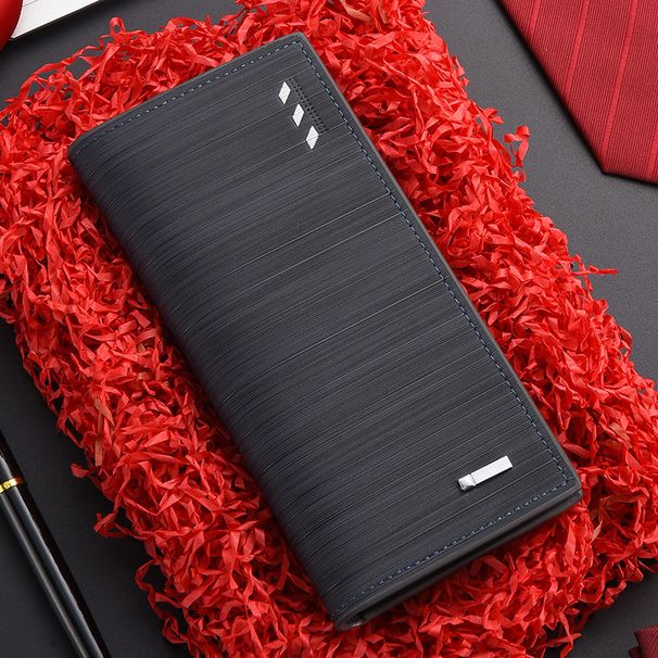 INNERSOi Schlanke, lange, zweifach faltbare Herren-Geldbörse mit Münzfach und Reißverschluss – Ultradünne, RFID-blockierende Leder-Geldbörse für Reisen und Business (Blau, Hellbraun)_voghion.com