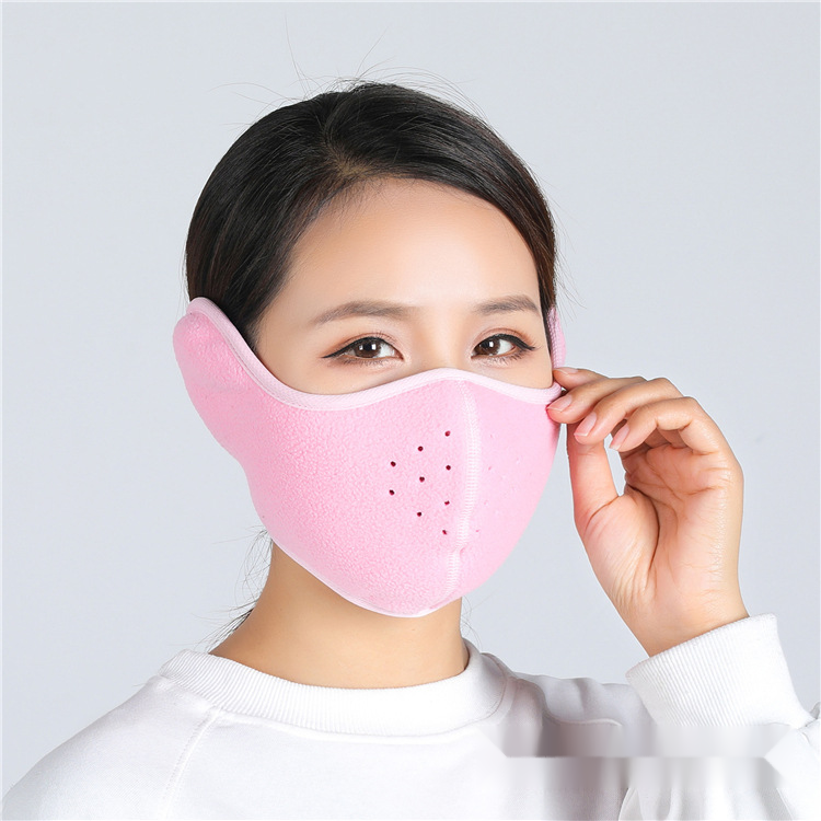 Zimowa maska narciarska na zewnątrz, jazda na rowerze, ciepła maska na twarz, osłona głowy, wiatroszczelna maska na twarz, maska ochronna na uszy_voghion.com