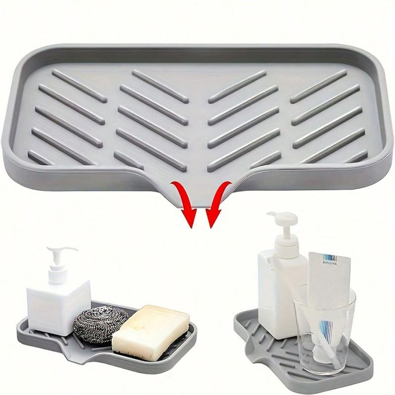 Soap Non-Water Accumulation Creative Japanese Style Bathroom Large Drainage Mat_voghion.com