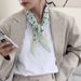 Sciarpa quadrata piccola in cotone e lino stampato da donna con protezione solare sottile estiva, versione coreana, foulard versatile alla moda,_voghion.com