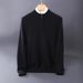 Verdickter Kaschmirpullover Herren Kaschmir Halbrollkragenpullover mit Reißverschluss Jugend Business Casual Top_voghion.com