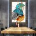 Direct Decorative Colorful Art Ginkgo Leaf Canvas Home Living Room Decoration Frameless Painting Core_voghion.com