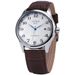 Men's Automatic Mechanical Watch With Calendar, Leather Strap, And Mineral Glass - Classic Round Dial Design For Casual And Formal Wear_voghion.com