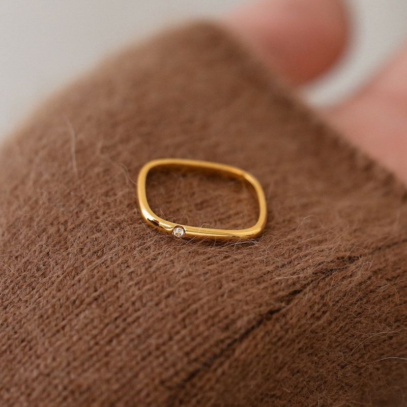 Gufa Su Circle Ring For Women, Niche Design, High-end Feeling, Vietnamese Sand Gold Simulation Solid Index Finger Does_voghion.com