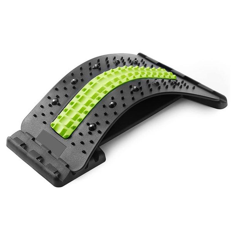 Back Massager Magnetotherapy 4-Level Adjustable Back Massager Stretcher Waist Neck Fiess Lumbar Cervical Spine Support_voghion.com