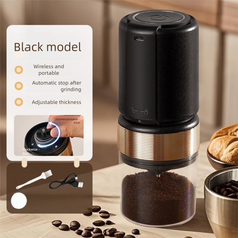 Zhigao Elektrikli Fasulye Ev Tipi Tam Otomatik Küçük Taşınabilir Kahve Makinesi Öğütücü_voghion.com