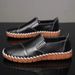 Real Fashionable And Versatile Top Layer Cowhide Casual Men's Shoes Rubber Outsole Handmade Glory_voghion.com