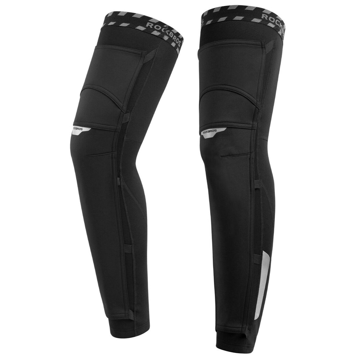 ROCKBROS 1 Dual Unisex Scaldamuscoli Scaldamuscoli Ginocchiere antiscivolo S-4XL_voghion.com