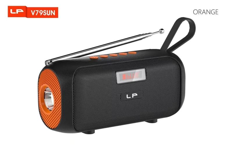 LP-V79SUN Creative Bluetooth Card Insertion subwoofer Small Portable Solar Speaker_voghion.com