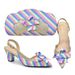 Stylish women's high-heeled pointed hollow sandals with a clutch set_voghion.com
