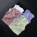 001 Women's Yoga Sleeveless Sports Vest Outerwear Versatile Tight Fitness Short Sleeve With Chest Pad Running Top Wholesale_voghion.com