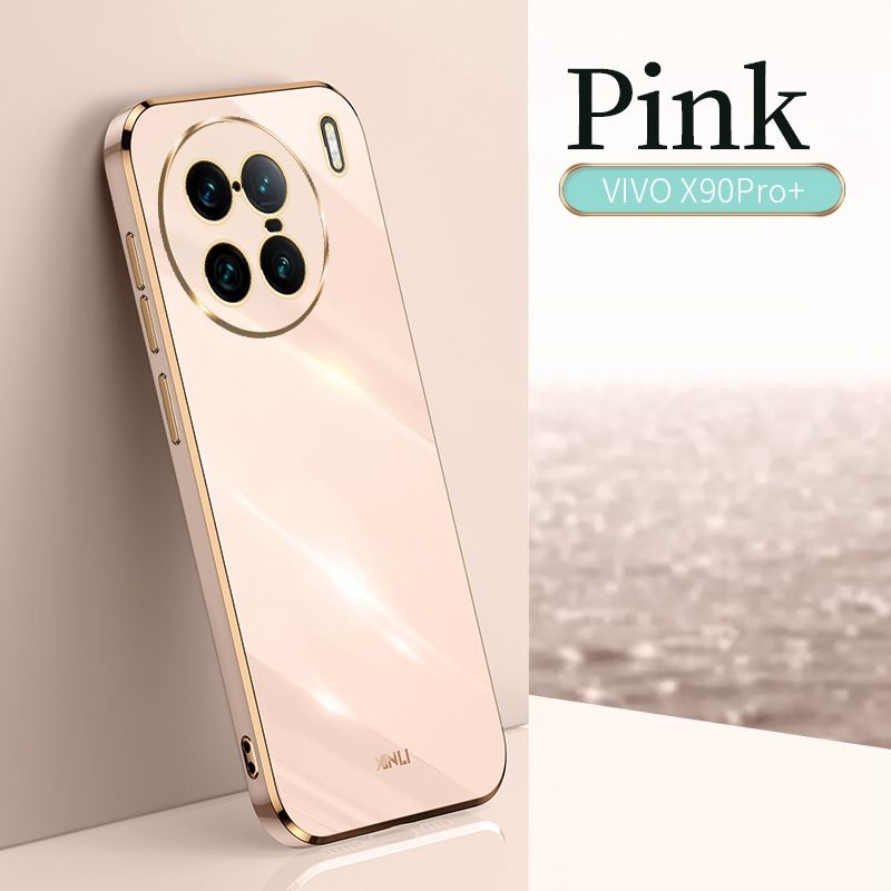 Plating Silicone Case For Vivo X70 X80 X90 Pro Plus Cover Soft TPU Protection Phone Case For Vivo X80 Lite X Note X51 5G Coque_voghion.com