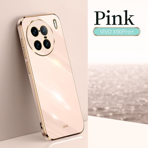 Plating Silicone Case For Vivo X70 X80 X90 Pro Plus Cover Soft TPU Protection Phone Case For Vivo X80 Lite X Note X51 5G Coque_voghion.com