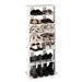 7 Tiers Tall Shoe Rack Patented Space Saving Organizer Storage Shelf 14 Pairs_voghion.com