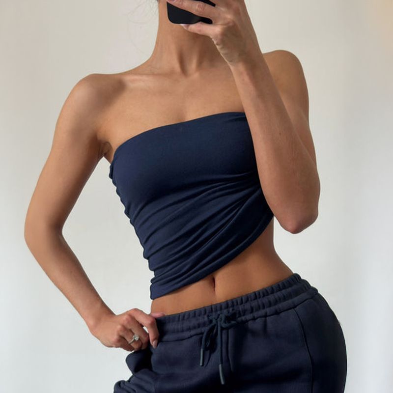 Roupas femininas para ioga, roupas esportivas, top tubo sexy, colete_voghion.com