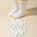 10 Paar atmungsaktive weiße Crew-Socken mit Spitzenrand für Babys_voghion.com