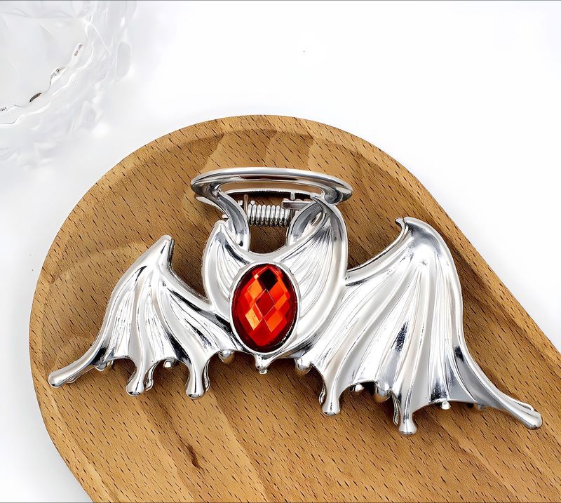 Ruby Bat Grab Clip Halloween Hair Accessories Inlaid Hairpin Headgear Wholesale Grab Clip Diablo Disc Hair Shark Clip_voghion.com