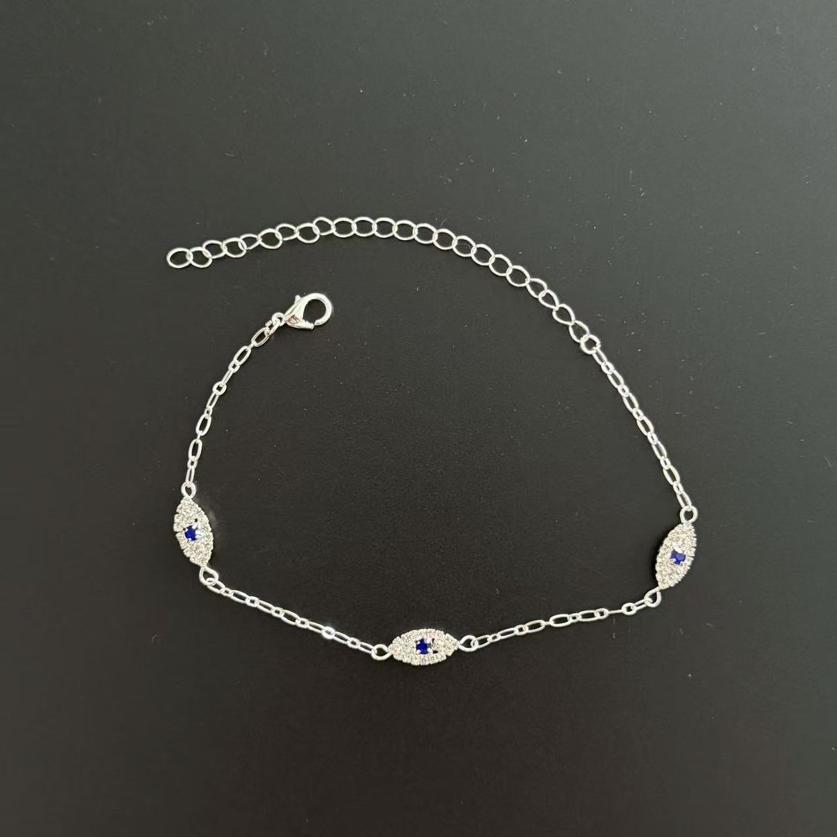 Cavigliera regolabile con occhio maligno, nuova, squisita e versatile, gioiello alla moda in stile bohémien da donna_voghion.com