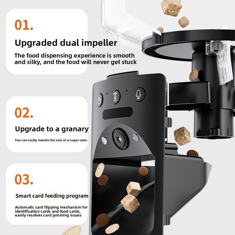 Michi Wireless Automatic Pet Feeder With Timer For Dogs And Cats_voghion.com