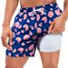 Unschlagbare Qualität Badehose und Strandhose 2-in-1 Herren lose schnell trocknende flache Winkel zweiteilige Set professionelle Shorts_voghion.com