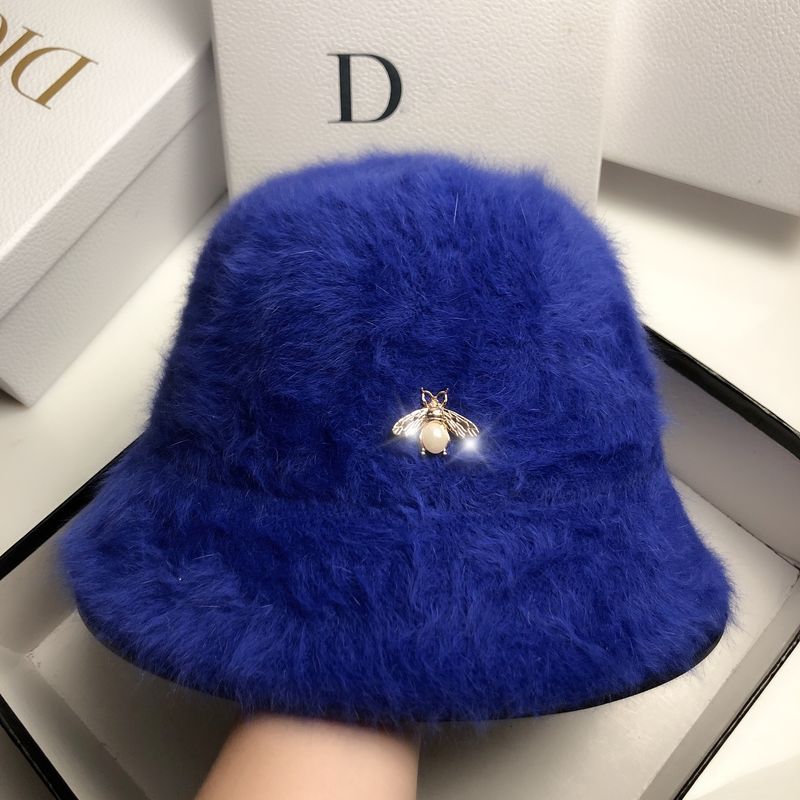 Yeni kış tavşan saç kadın havza şapka basit balıkçı şapkası moda açık seyahat sıcak güneş şapkası_voghion.com