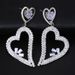 Orecchini pendenti a cuore cavo con zirconi di nuova moda orecchini da donna con strass tutto-fiammifero carini orecchino 05_voghion.com