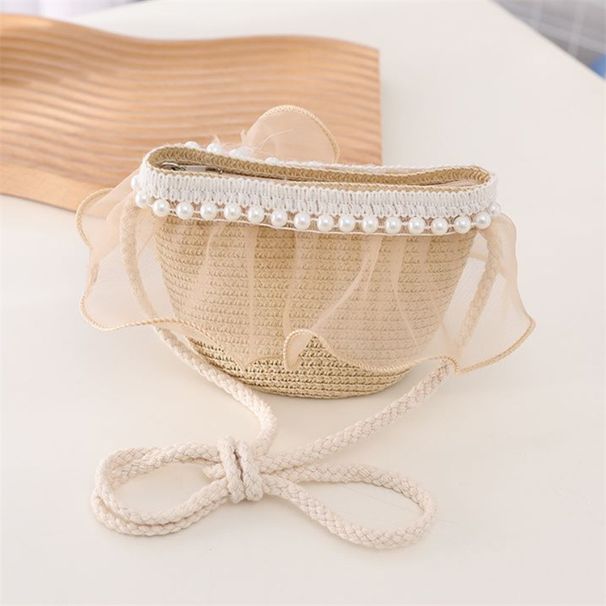 Hüte, Schals und Handschuhe für Mädchen, Sets, Prinzessinnen-Strohhut mit Spitze und Perlen, Einkaufs-Sonnenhut, für Kinder, Mädchen, Babys, große Krempe, Reise-Sonnenschutz, Strandhut_voghion.com