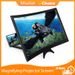 12" Curved Magnifier 3D HD Magnifying Projector Screen Enlarger Cell For Movies Video Foldable Phone Stand Holder_voghion.com