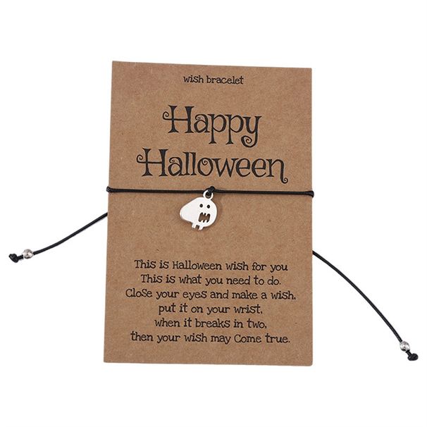 Hot Selling Exaggerated Halloween Series Pendant Bracelet, Personalized And Funny Woven Card Accessory,Halloween Gifts For Women_voghion.com