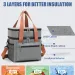 Thermal Double Layers Large Capacity Lunch Boxes Bags Portable Crossbody Picnic Food Drink Storage Bag Cooler Tote_voghion.com