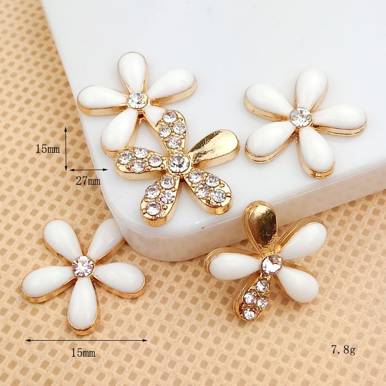 1 pezzo 1 set di accessori per gioielli con ciondolo a forma di fiore in lega_voghion.com